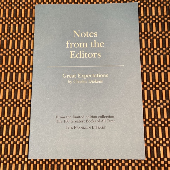 Great Expectations Dickens Vintage Franklin Library LeatherBound Book Rare - Picture 7 of 7